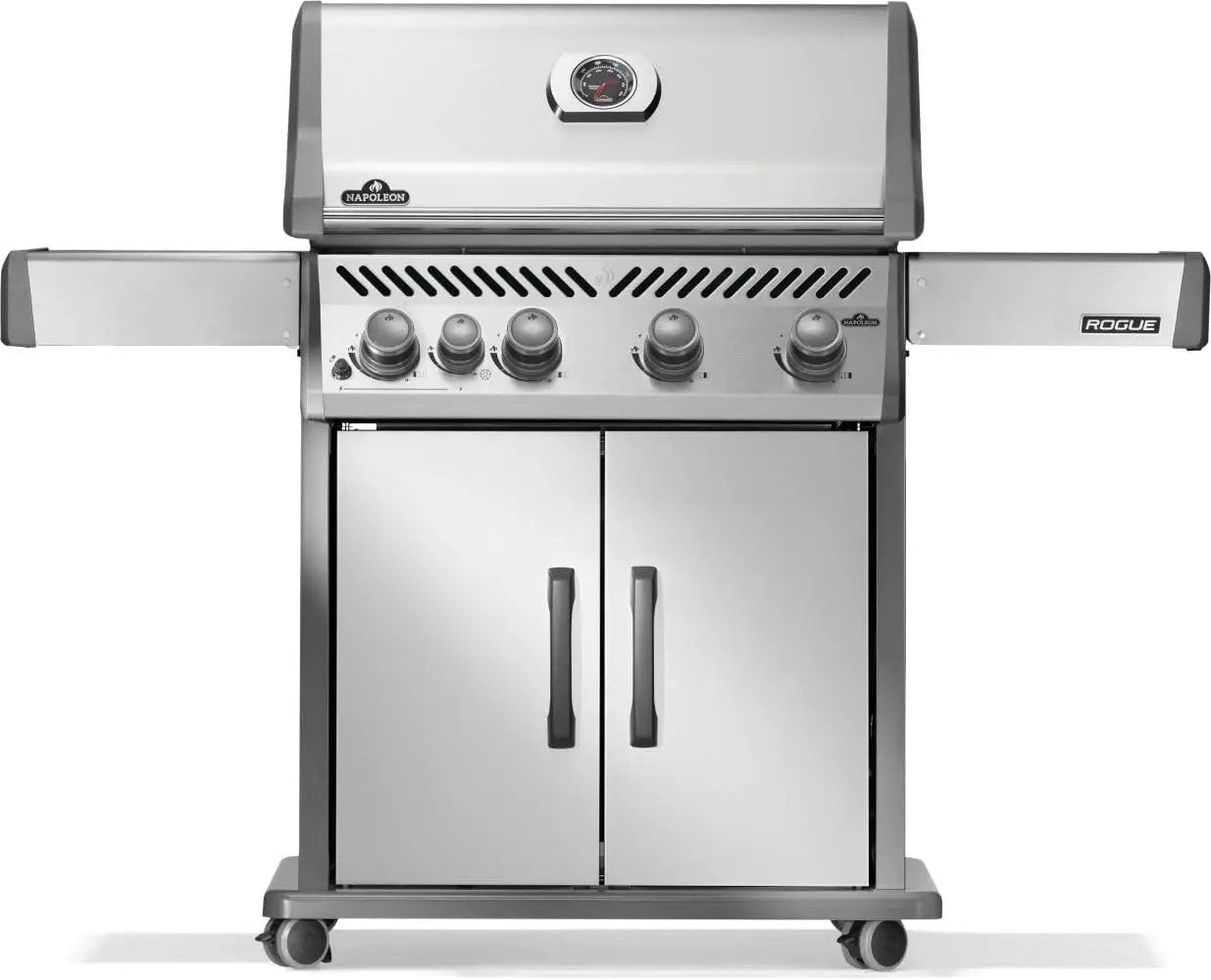 Napoleon Rogue 525 Propane Gas Grill with Range Side Burner, Stainless Steel, Durable 5-Burner Grilling Experience by GreenHaven Gardens
