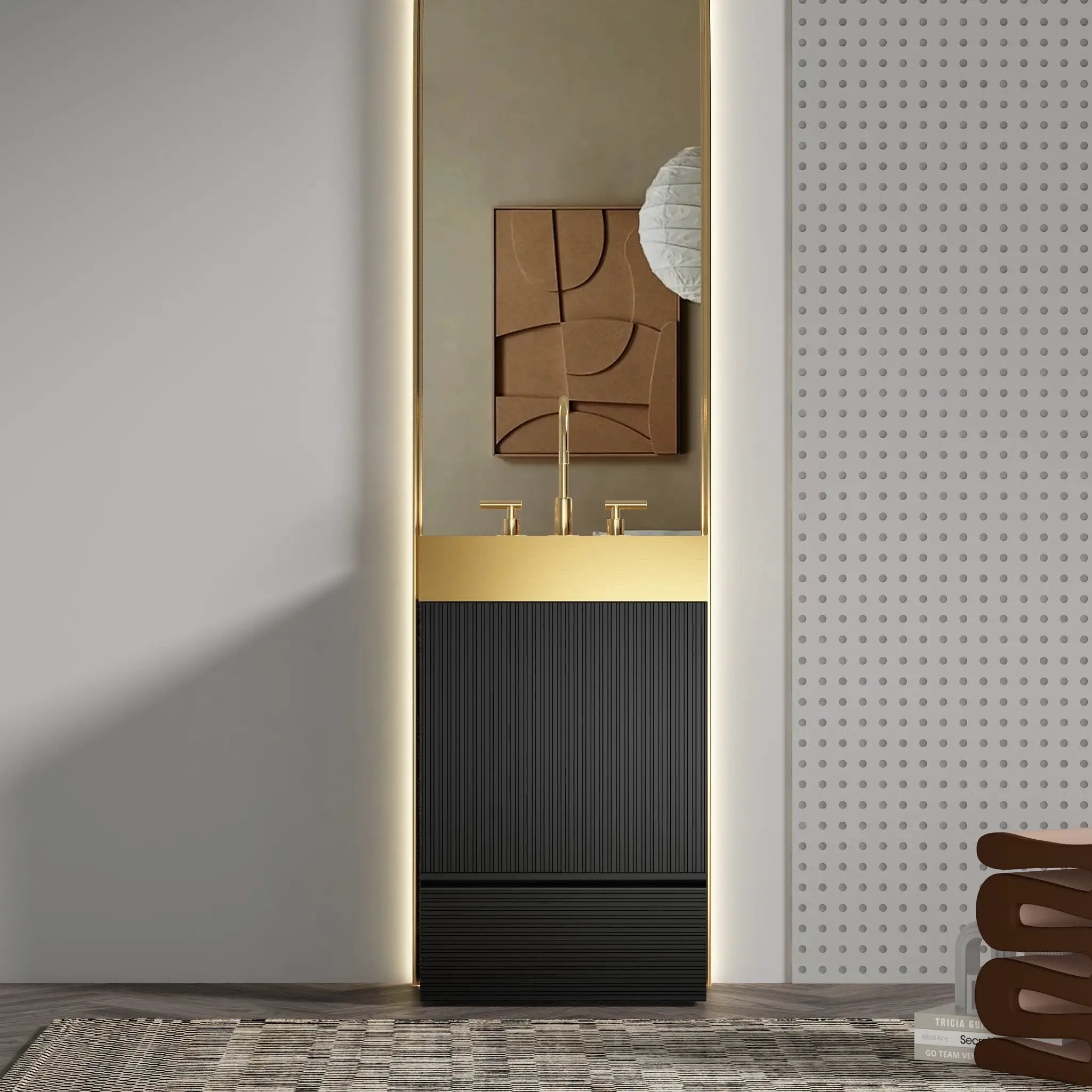 Gada 20" Striped Matt Bathroom Vanity by HouseOfZazla