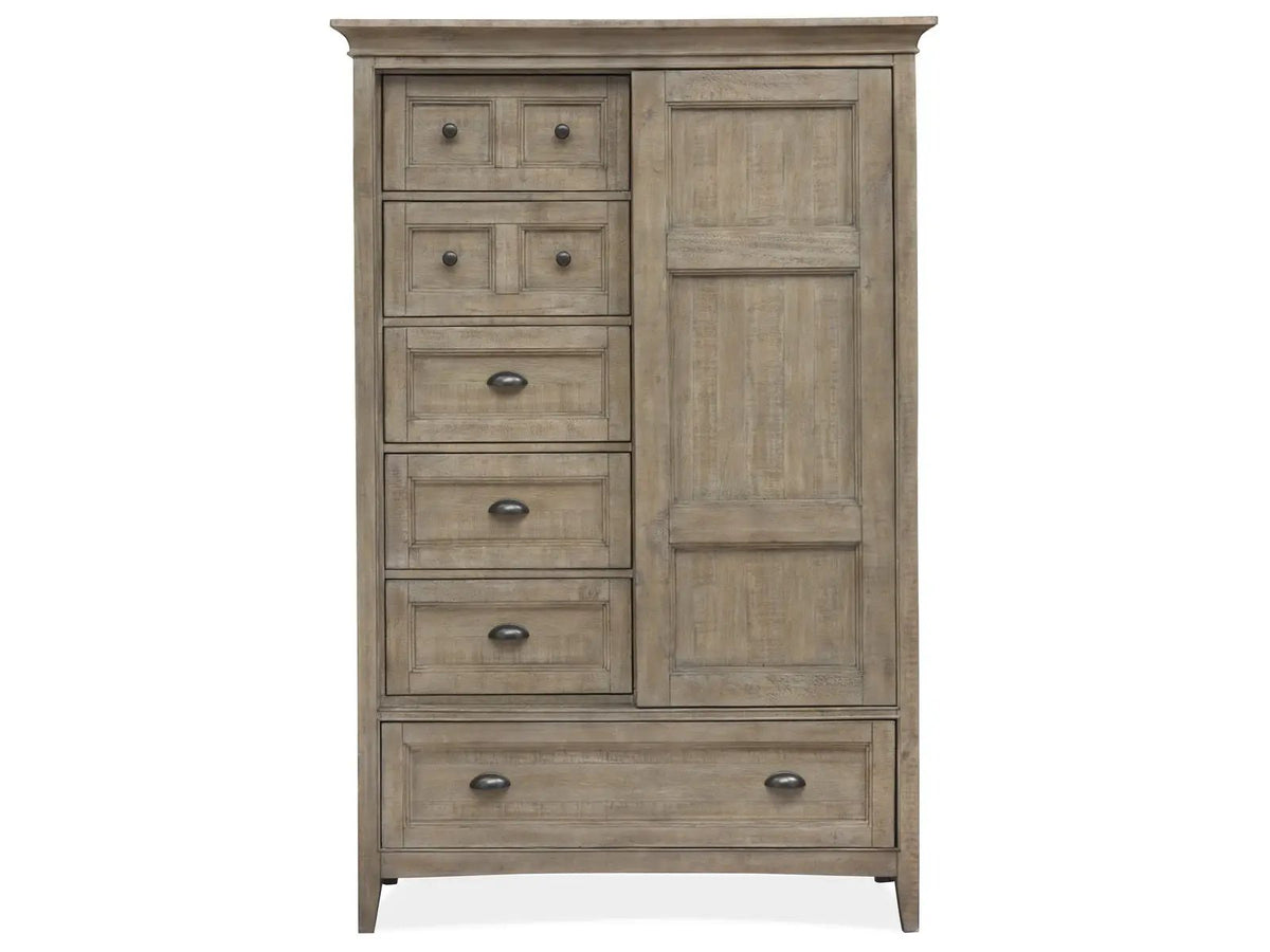 Paxton Place - Wood Door Chest - Dove Tail Gray, photo 3 of 7