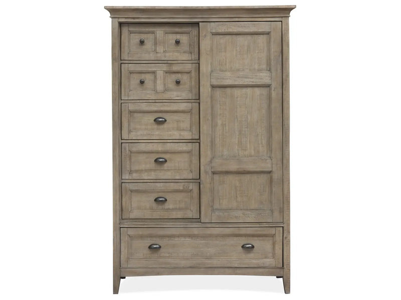 Paxton Place - Wood Door Chest - Dove Tail Gray, photo 3 of 7