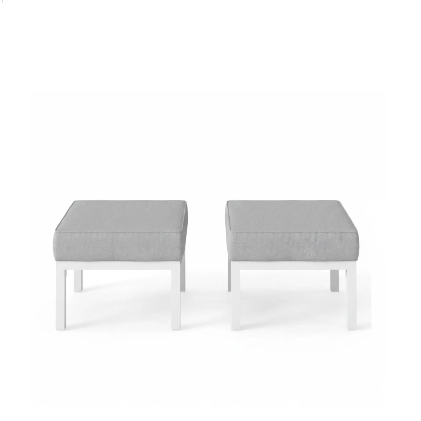 Patio Ottomans With Cushions, All-Weather Footrests (Set of 2) by HouseOfZazla