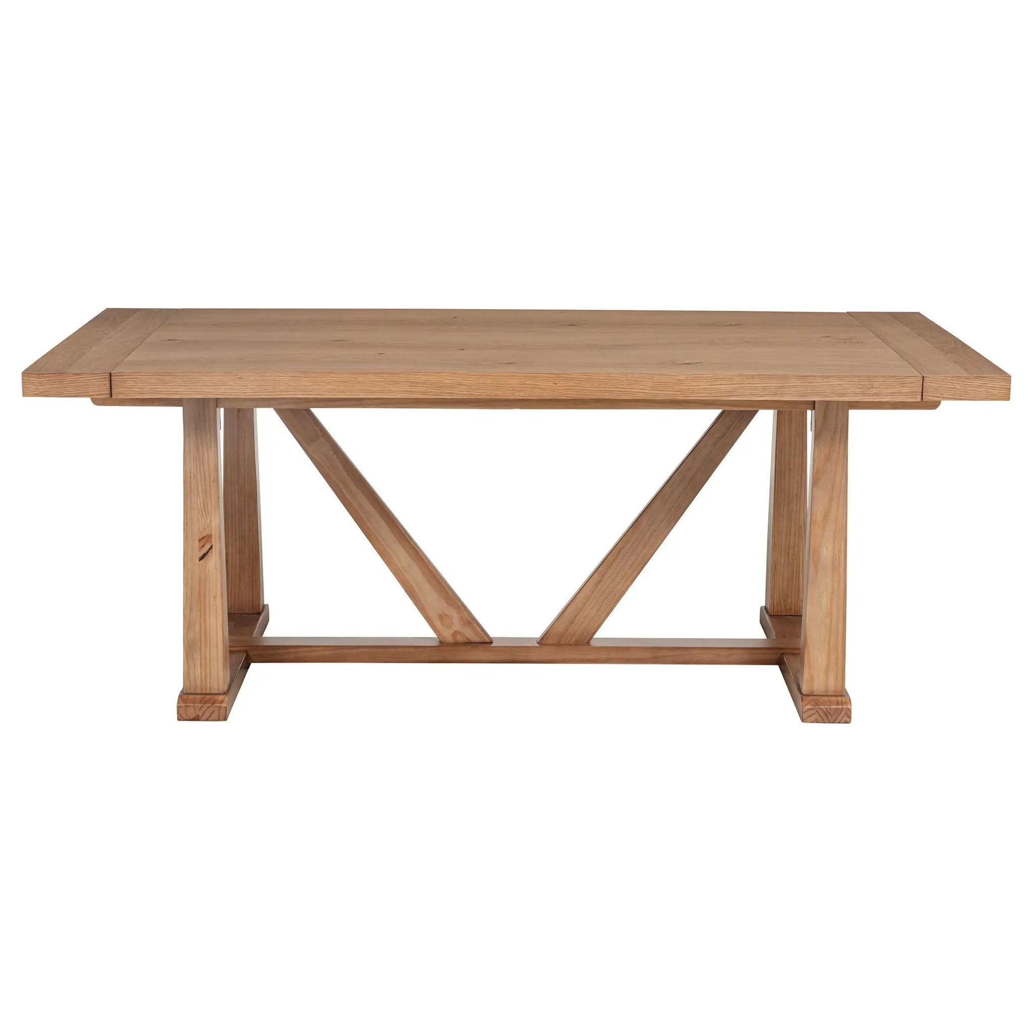 Middleton 106-inch Extension Leaf Dining Table Natural Brown by Unique Piece Furniture