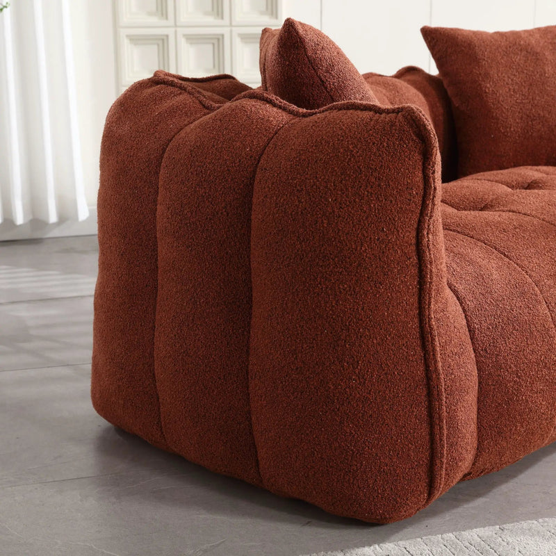 Cozy Beanbag Chair With High Resilience Foam Core For 2 by Unique Piece Furniture