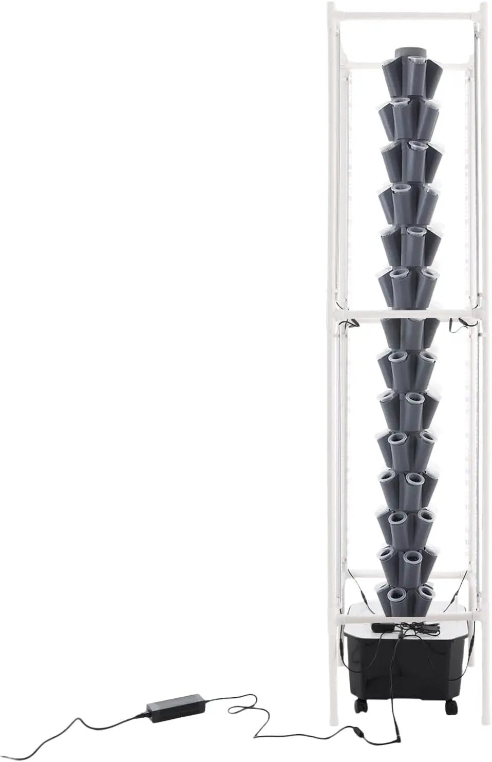 Hydroponic Growing Tower System Kit, 70-Plant Vertical Hydroponics Garden Tower with LED Grow Light, for Outdoor Indoor Herbs Fruits Vegetables Smart Garden Planter Kit by GreenHaven Gardens