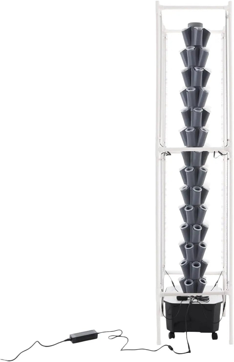 Hydroponic Growing Tower System Kit, 70-Plant Vertical Hydroponics Garden Tower with LED Grow Light, for Outdoor Indoor Herbs Fruits Vegetables Smart Garden Planter Kit by GreenHaven Gardens