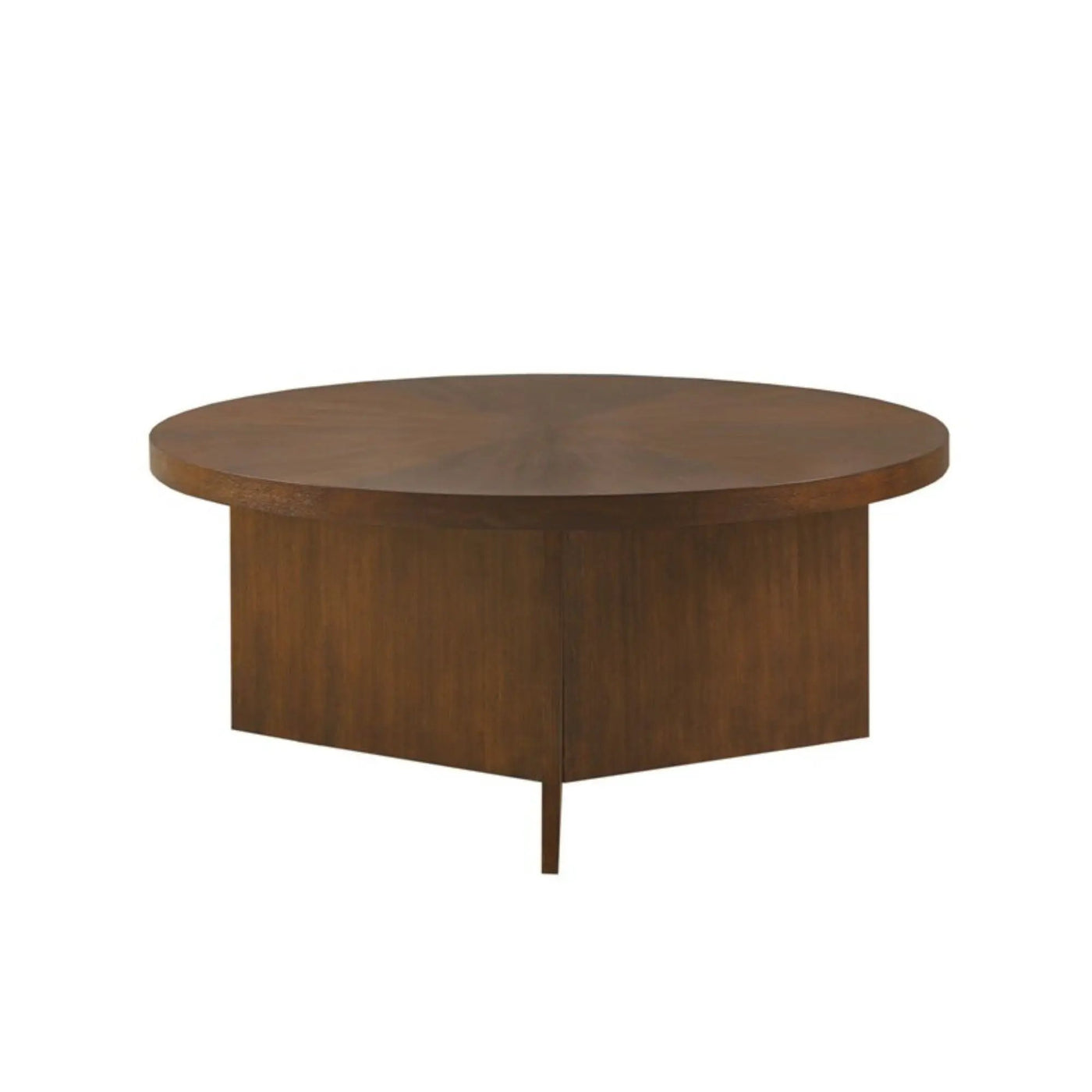 Round Coffee Table With Solid Veneer Top by HouseOfZazla