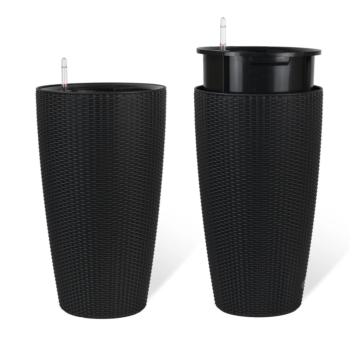 Tall Planters Set With Water Level Monitor And Auto Watering by HouseOfZazla