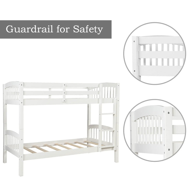 Solid Construction Bunk Bed With Ladder by HouseOfZazla