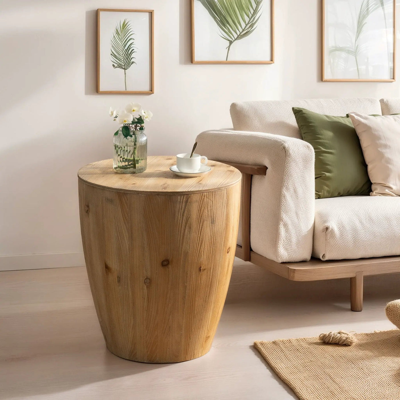 Vintage Style Barrel Coffee Table With Storage by HouseOfZazla