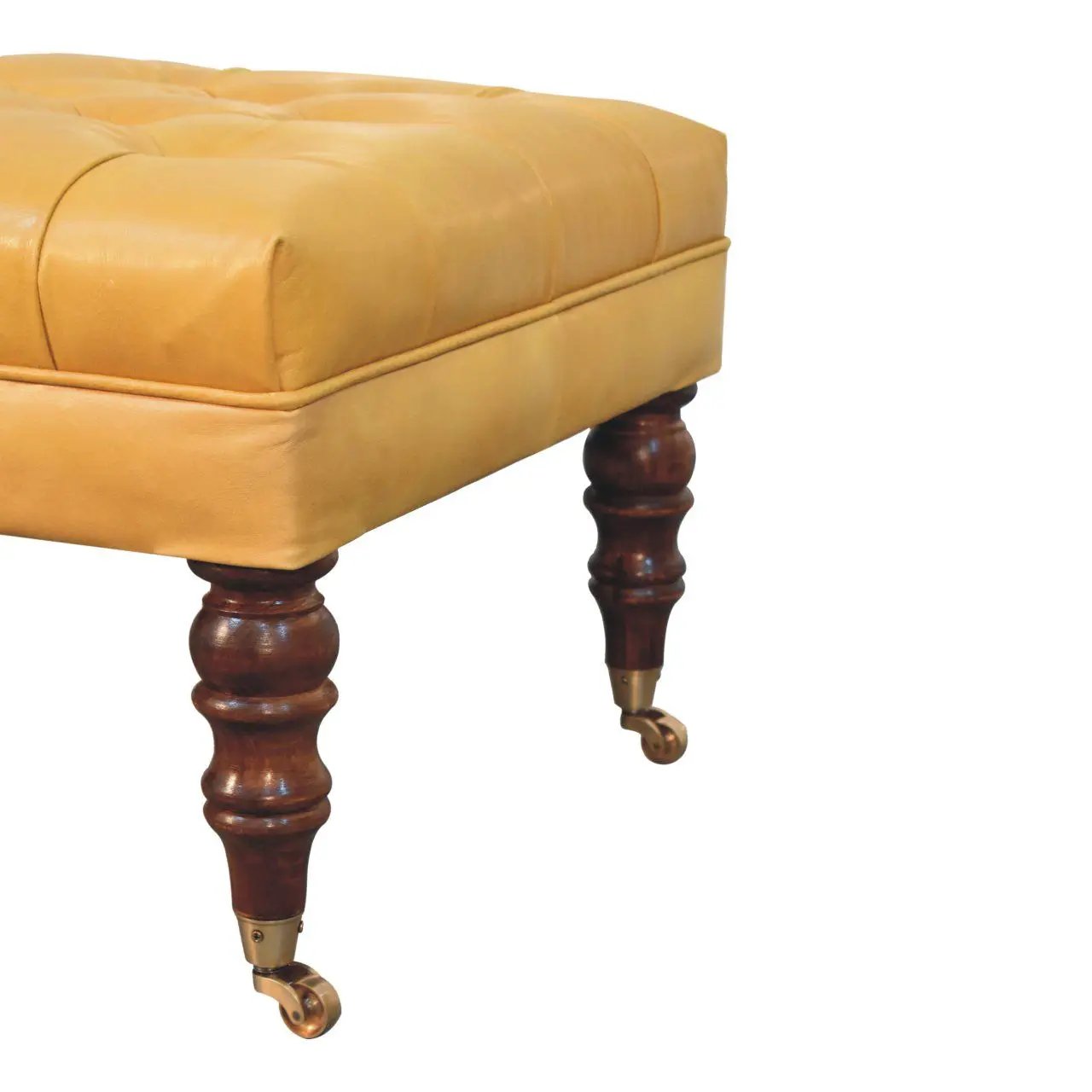 Buffalo - Ottoman With Castor Legs by HouseOfZazla