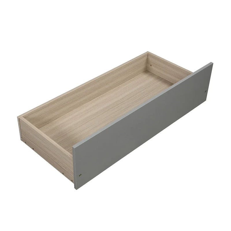 Platform Storage Bed Wood Bed Frame With Two Drawers And Headboard by HouseOfZazla