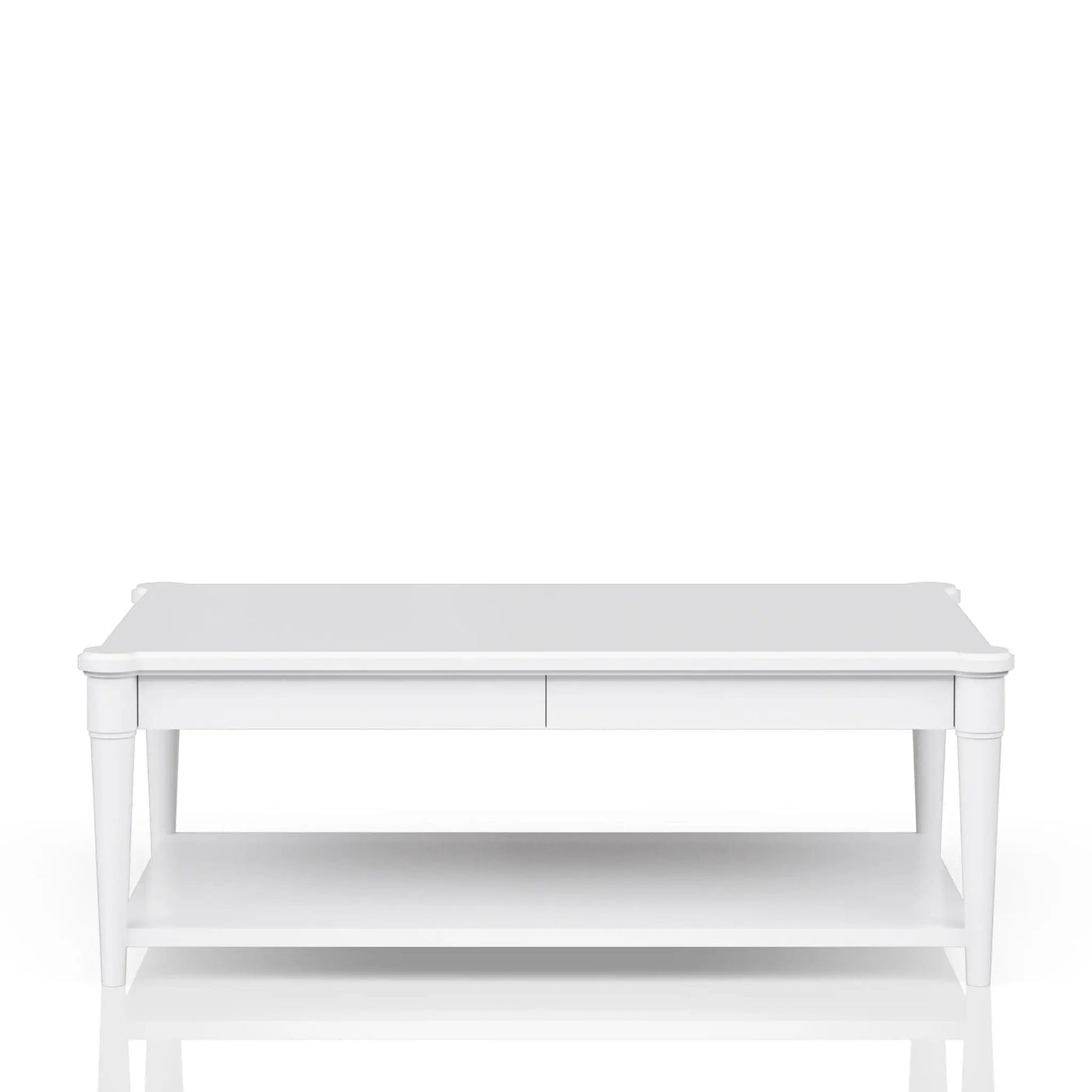 Cocktail Table With Two Storage Drawers And Casters by HouseOfZazla