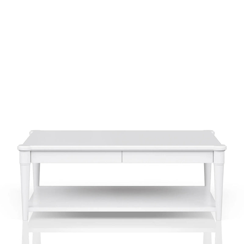Cocktail Table With Two Storage Drawers And Casters by Unique Piece Furniture