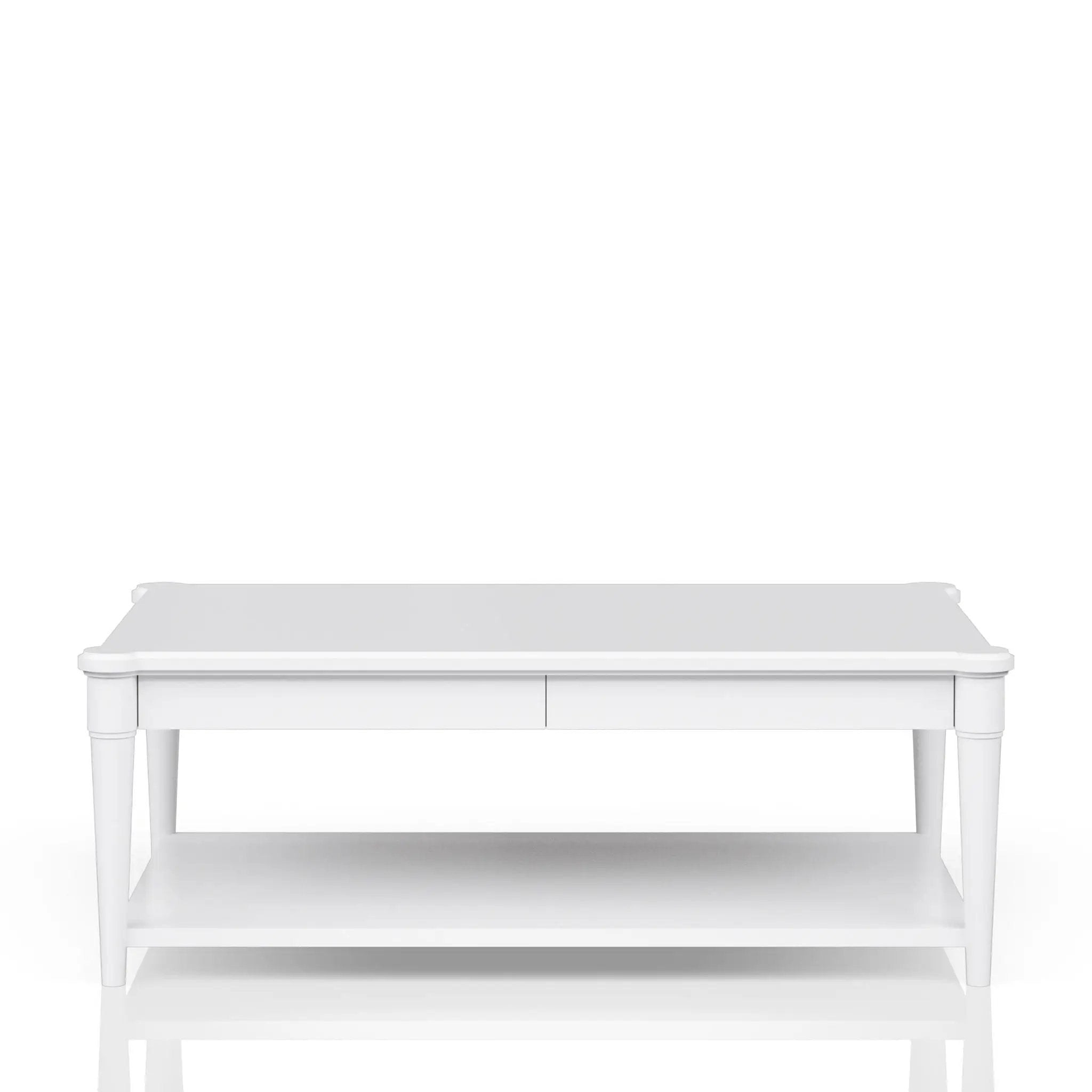 Cocktail Table With Two Storage Drawers And Casters by HouseOfZazla