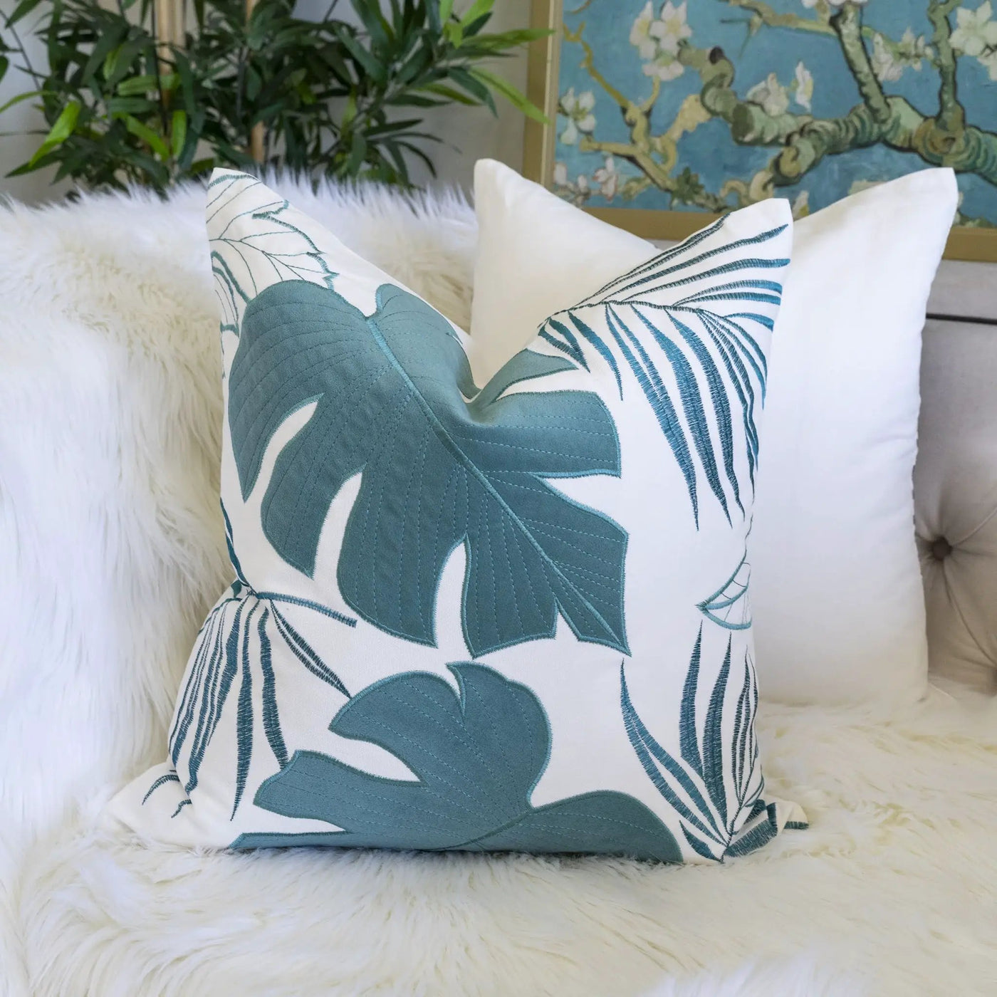 Autumn Vibes Leaf Accent Pillow by Unique Piece Furniture