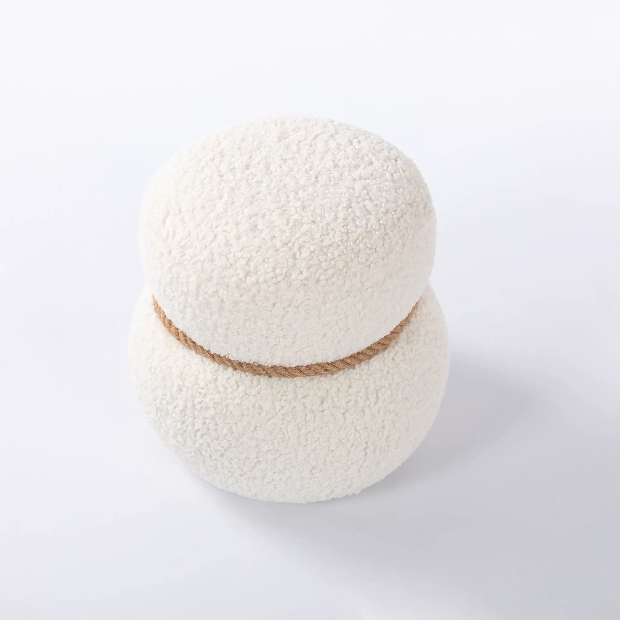 Snowman Stool With Cushion And Solid Wood Frame by Unique Piece Furniture