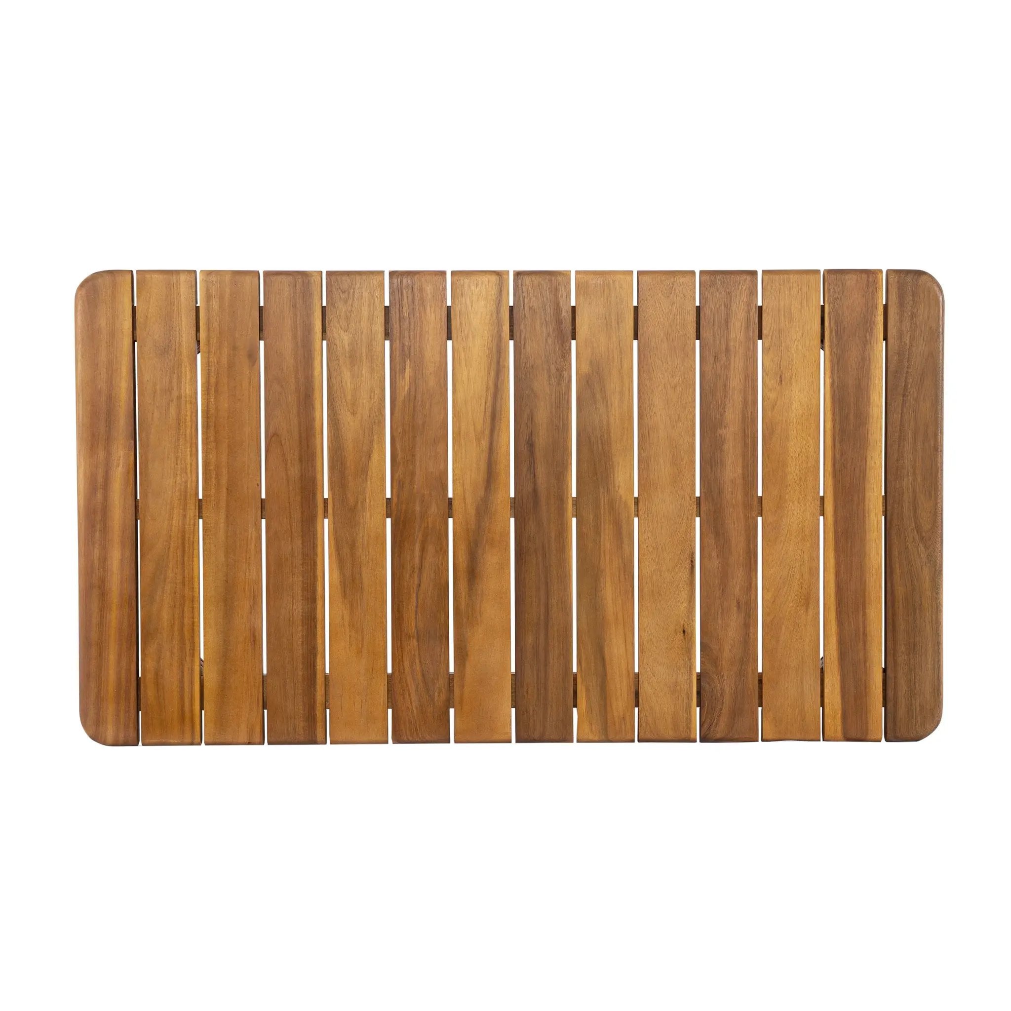 Canape 4-Pieces Acacia Conversation Set with Cream Cushion, Teak by HouseOfZazla