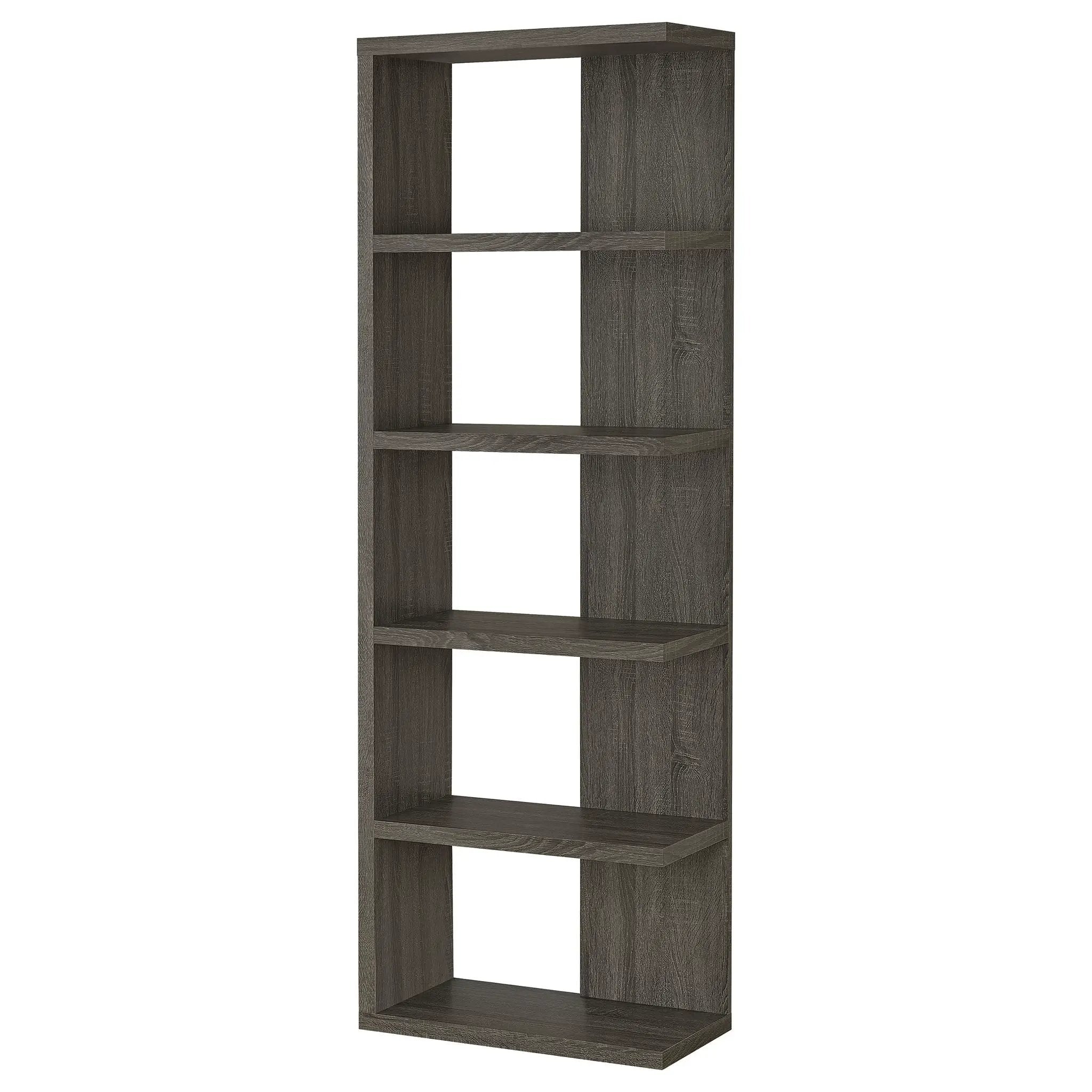 5 Shelf Bookcase - Gray by HouseOfZazla