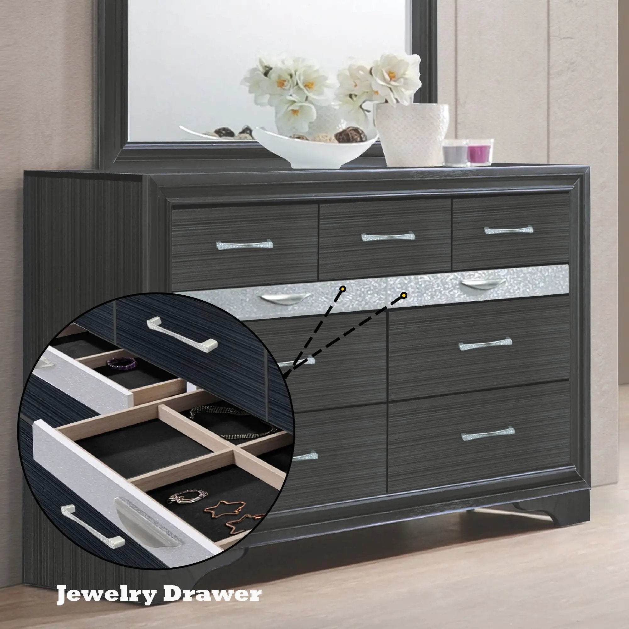 Naima - Versatile Storage Dresser by Unique Piece Furniture