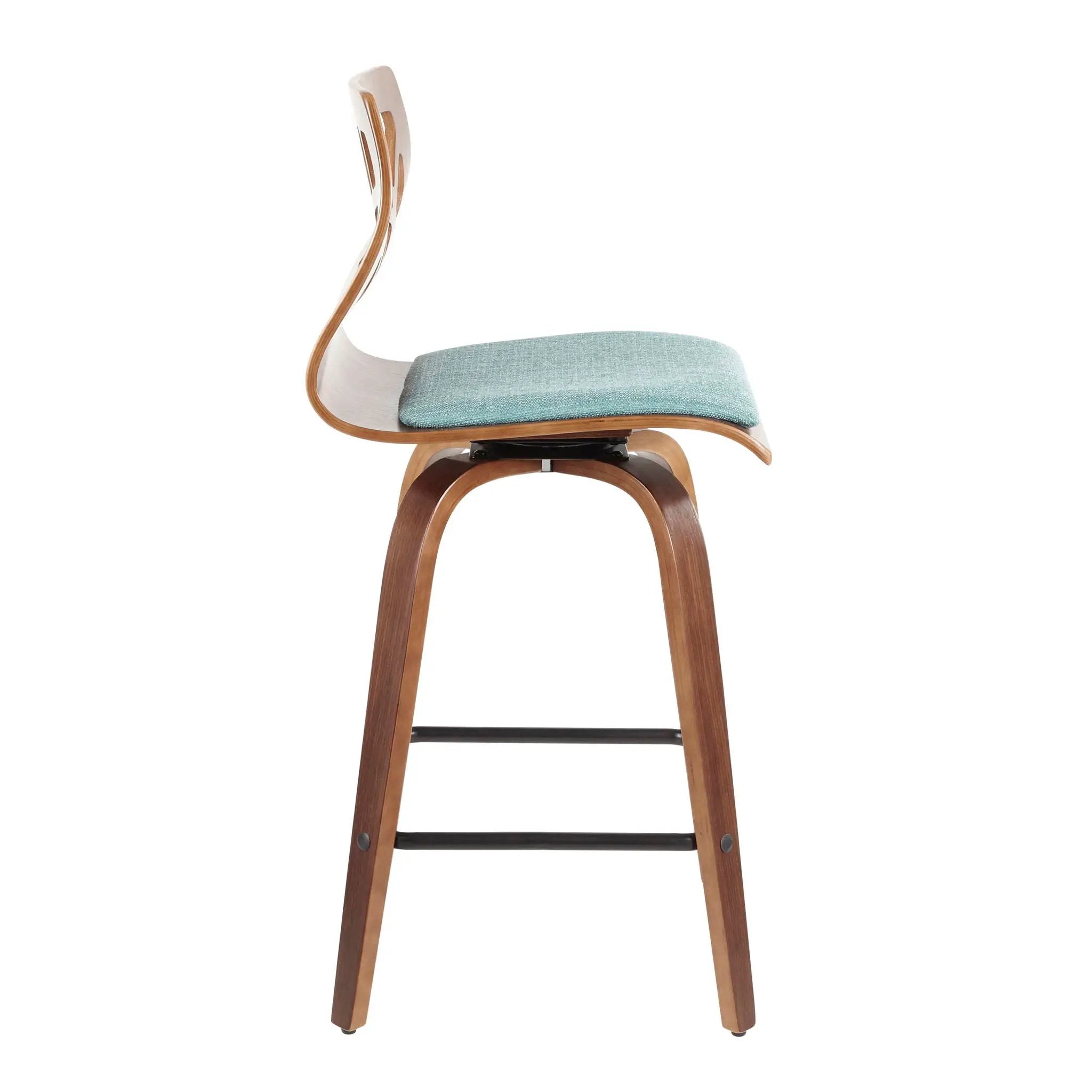 Folia - Mid Century Modern Counter Stool (Set of 2) by HouseOfZazla