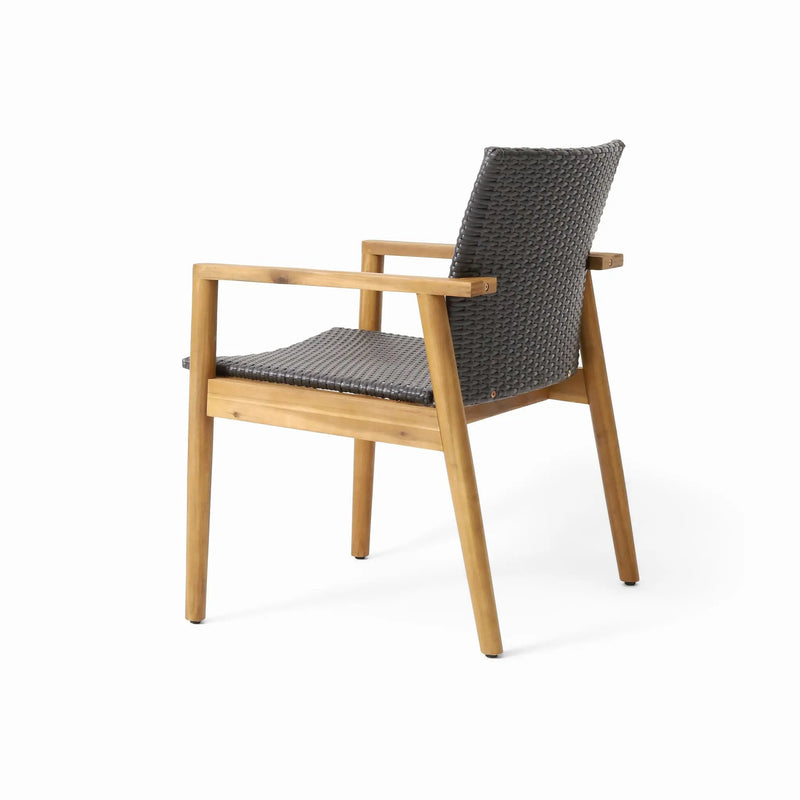 Tranquilize Outdoor Wooden Club Chair Set of 2 - Light Brown by HouseOfZazla