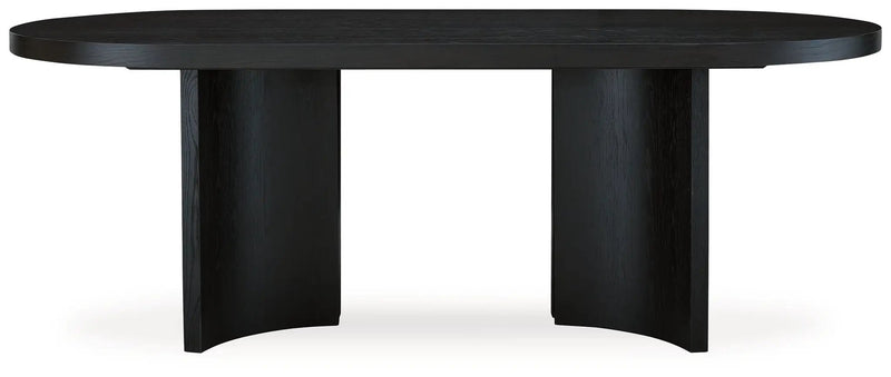 Rowanbeck - Oval Dining Room Table - Black by Unique Piece Furniture