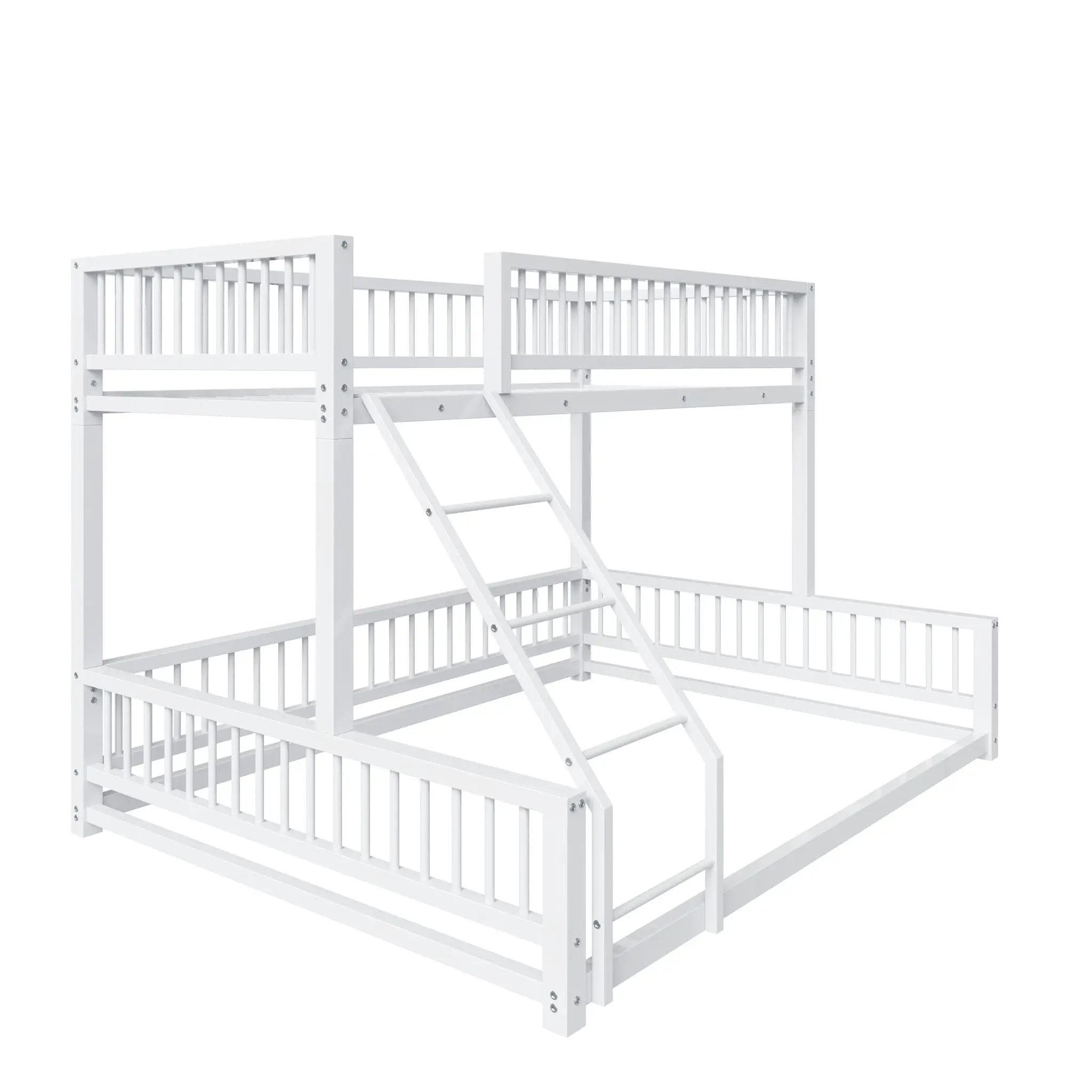 Bunk Bed With Ladder And Safety Guardrails by HouseOfZazla
