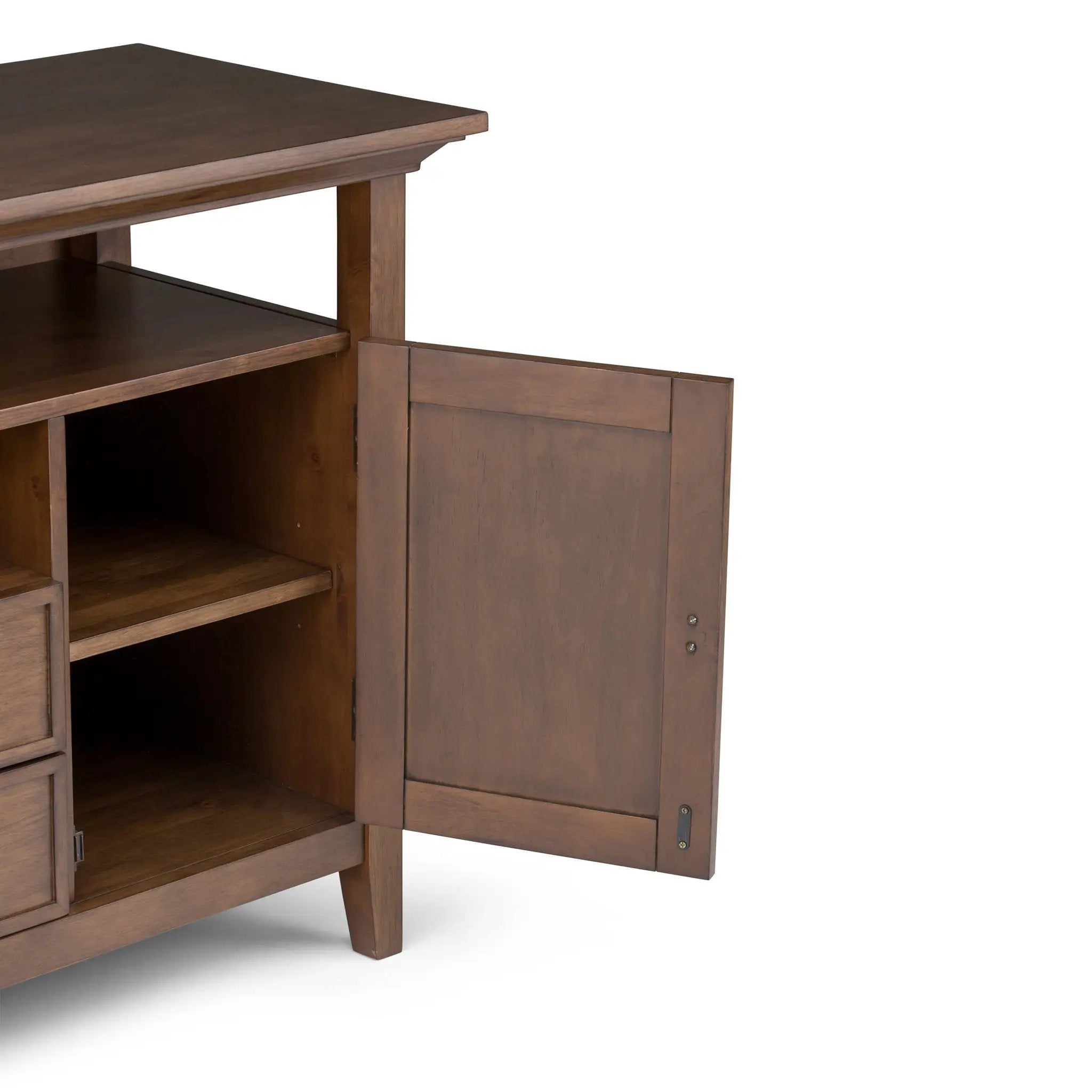 Redmond - Tall TV Media Stand - Rustic Natural Aged Brown by Unique Piece Furniture