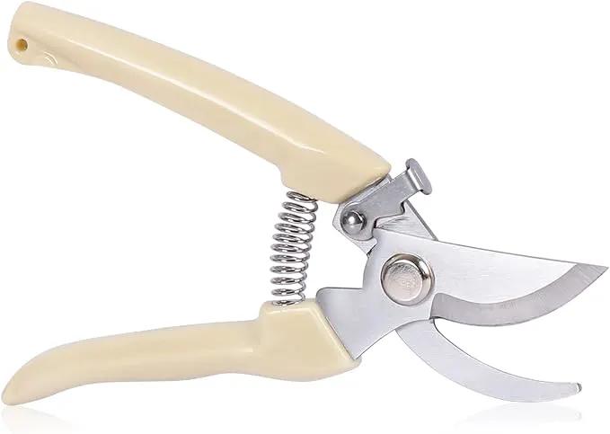 Garden Scissors for Plant, Tip Pruning Shears for Cutting Flowers, Trimming Plants, Bonsai and Fruits Picking (Bypass Blade Pruner) by GreenHaven Gardens