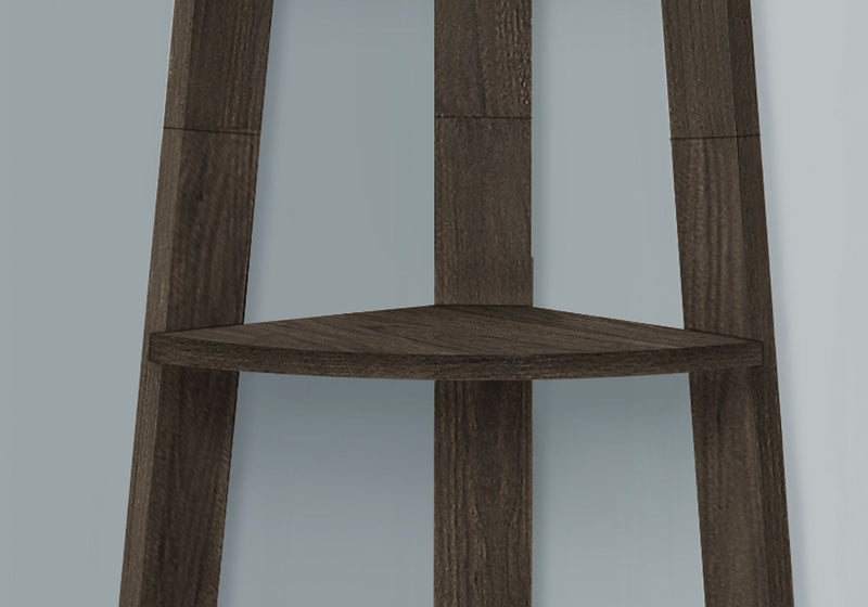 5-Tier Corner Bookshelf with Fixed Shelves - Modern Oak Finish, photo 2 of 4