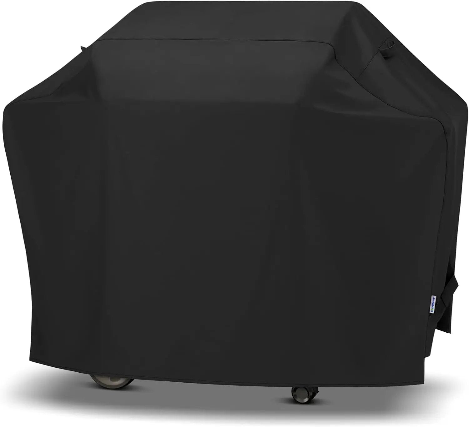 SunPatio Gas Grill Cover 60 Inch, Outdoor Heavy Duty Waterproof Barbecue Gas Cover, UV and Fade Resistant, All Weather Protection Compatible for Weber Charbroil Brinkmann Grills and More, Black by GreenHaven Gardens