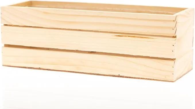 Wood Planter Box with Wine Crate Styled, 12x4 Inch Rectangular, Rose Wood, Plastic Liner, Garden Centerpiece Display, Wedding Flowers Holder, Home and Venue Decor (12x4 Wine Crate Set of 4, Rose Wood) by GreenHaven Gardens