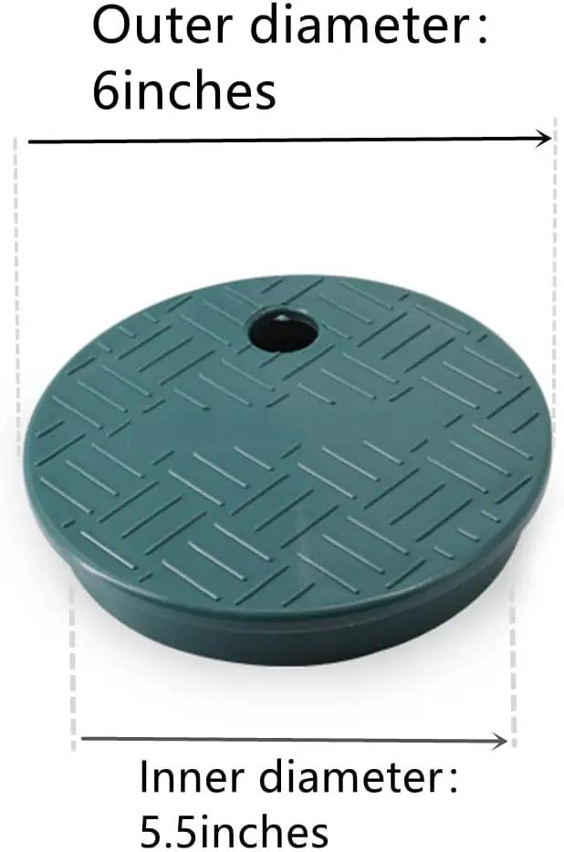 5 Pack Valve Box Cover, ID 5.5" OD 6" Universal Round Valve Box Cover Lid Replacement for Sprinkler System Irrigation Circular Valve Box- Green (5 Pack) by GreenHaven Gardens