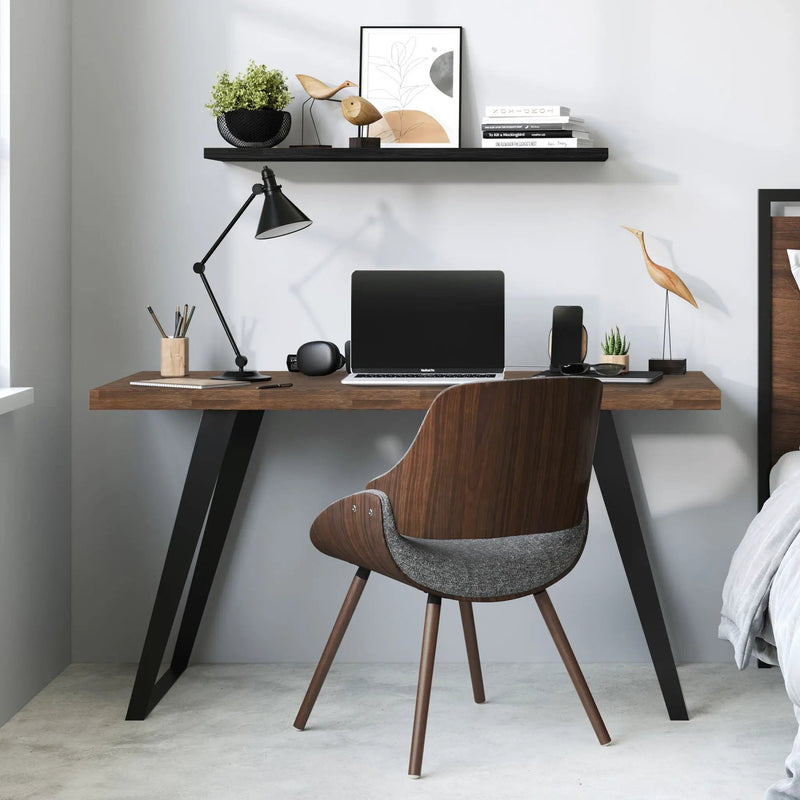 Lowry - Flat Top Desk - Rustic Natural Aged Brown by Unique Piece Furniture