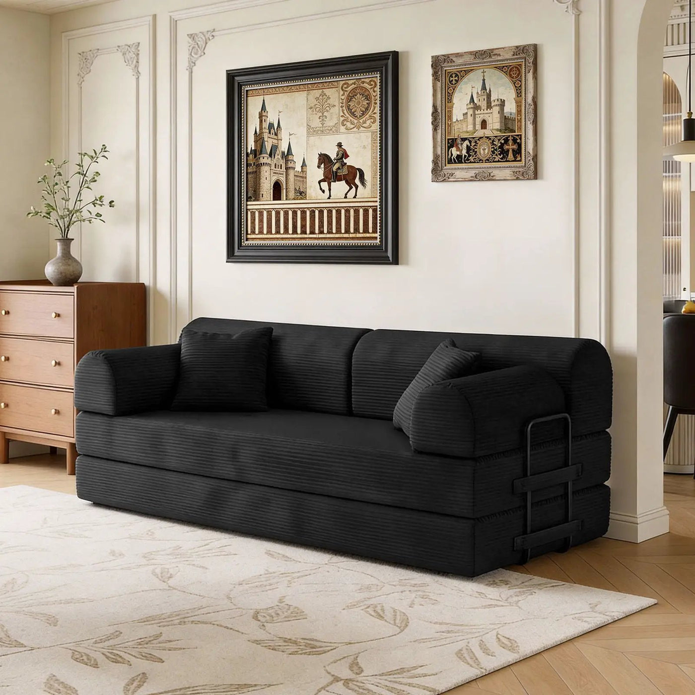Convertible Sleeper Sofa Bed, Floor Lounge Couch For Living Room by HouseOfZazla