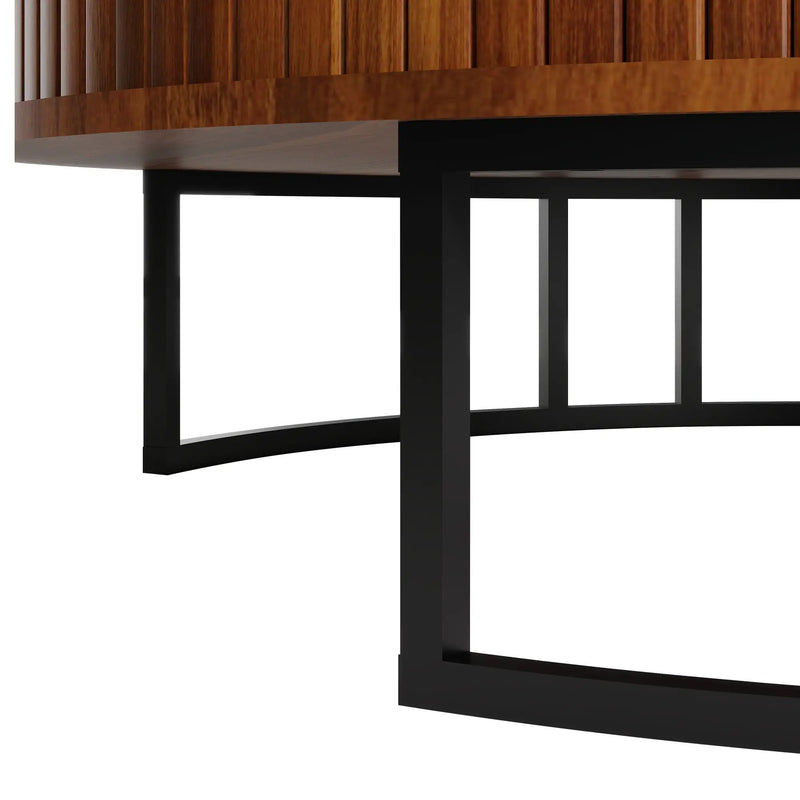 31.5" Round Coffee Table with Storage by HouseOfZazla