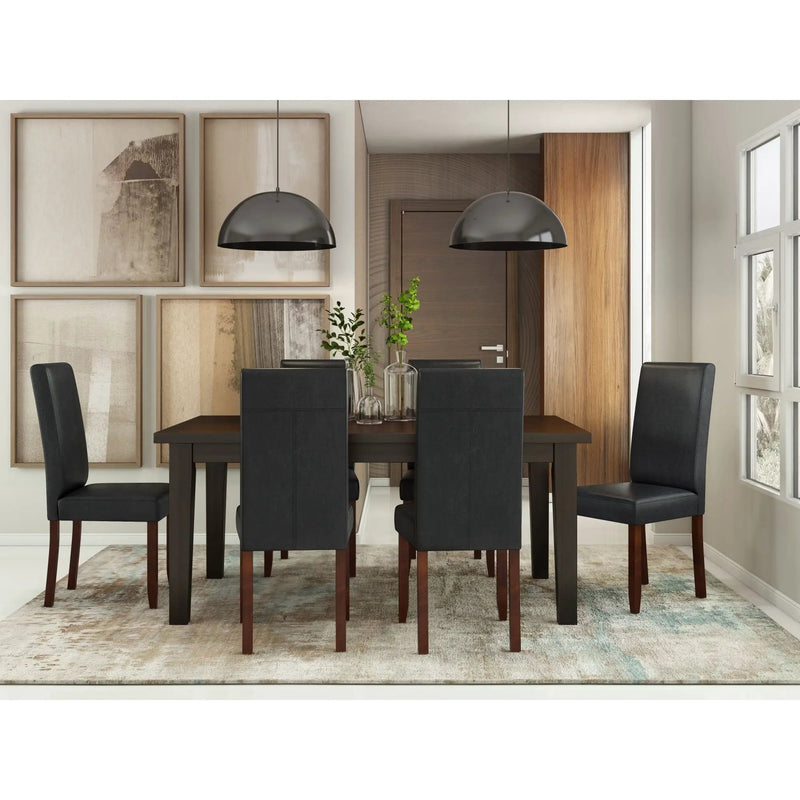 Acadian - Parson Dining Chair (Set of 2) - Distressed Black by Unique Piece Furniture