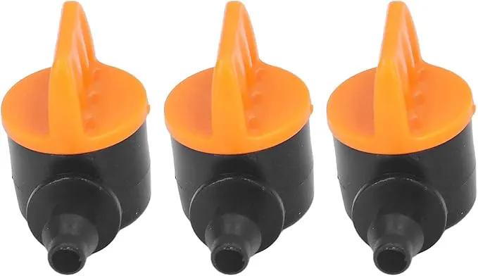 TOPINCN 100pcs Barbed Ball Valve, Drip Irrigation Universal Barbed Valve Mini Pipe Water Valve Through Type Valve Misting Tube Valve for Garden Seeding Cultivation Irrigation by GreenHaven Gardens