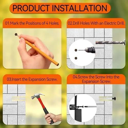 Qiang Ni Swivel Plant Hanger Bracket: Bird Feeder Hanger for Outdoor Wall Mount (22 - A, 22 Inch) by GreenHaven Gardens