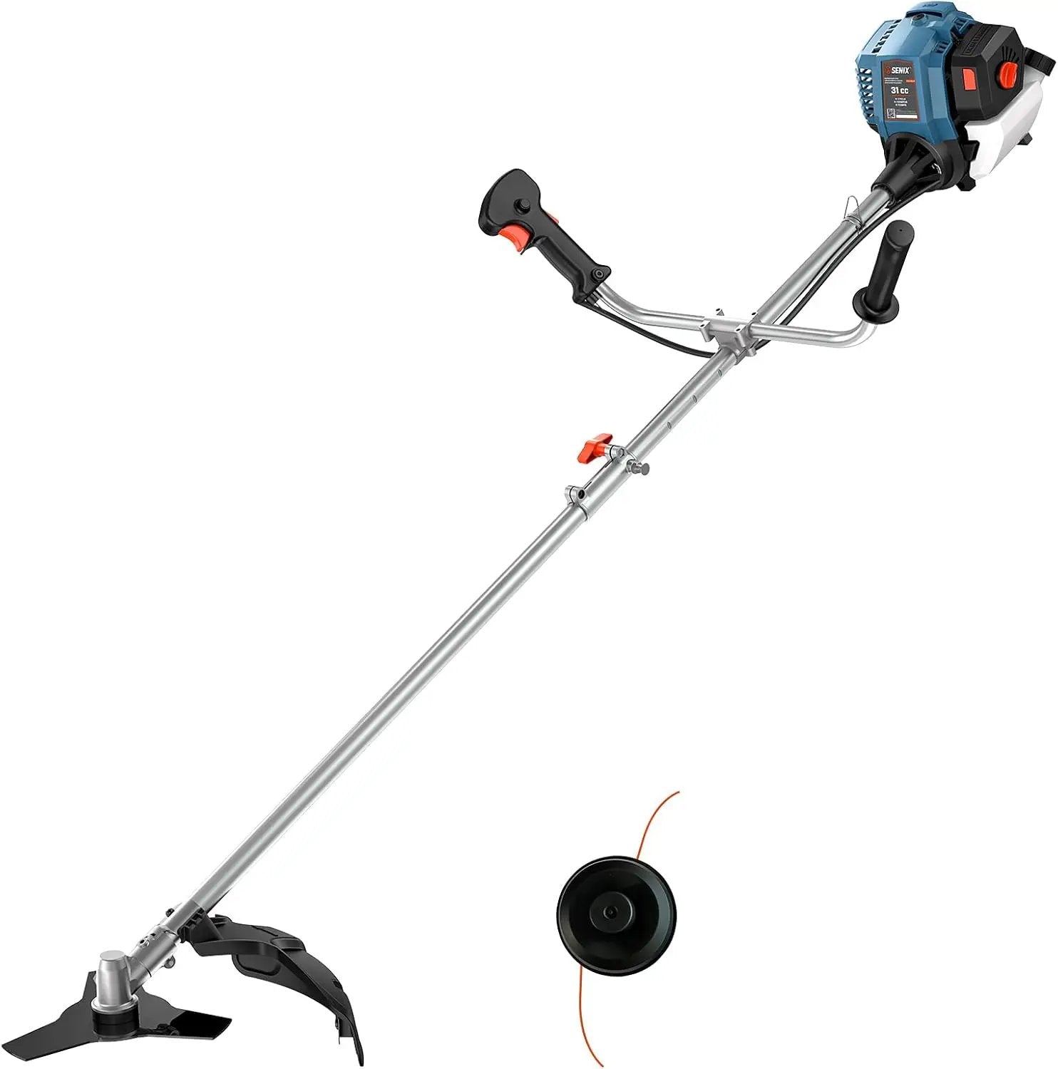 SENIX GTBCU4QL-M 4QL 31 cc Gas Brush Cutter, 4-Cycle String Trimmer and Edger Lawn Tool with Straight Shaft, Front D-Handle, Bump Feed, 17.7 Inch Cutting Width by GreenHaven Gardens