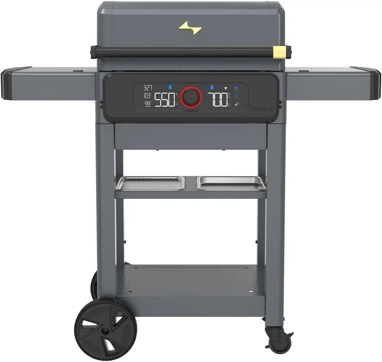 Current® Model G Dual Zone Grill, Smart Electric Outdoor Grill with 200°F to 700°F Range for Searing & Roasting, Digital Precision, Independent Heat Zones, Apartment-Friendly & Weather-Resistant by GreenHaven Gardens