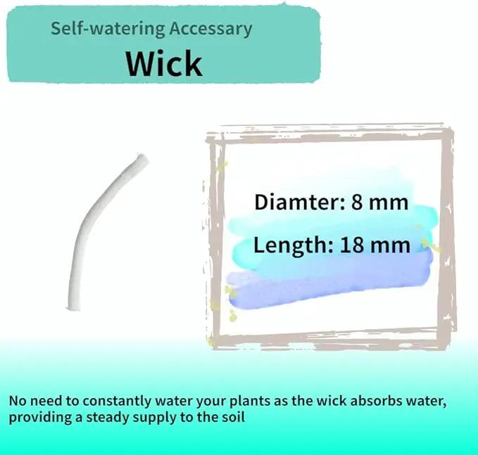 Nihow Self Watering Planter Accessory Set with Wick, Mesh - Enhance Your Plant's Growth and Health Easily by GreenHaven Gardens