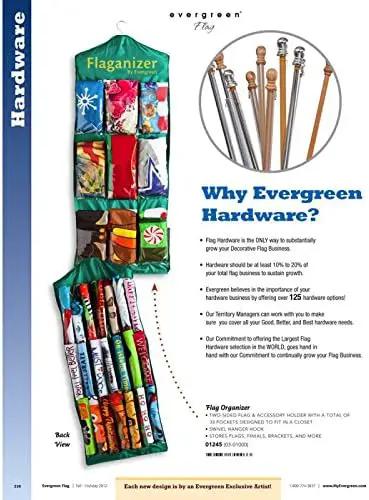 Evergreen Flag 01245 Flag Organizer by GreenHaven Gardens