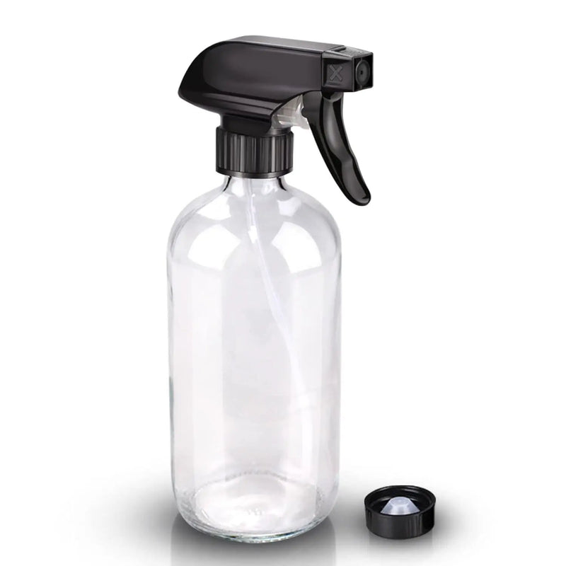 Wedama Glass Spray Bottles, 16 oz Glass Spray Bottles for Cleaning Solutions and Essential Oils, Refillable Empty Spray Bottle with Adjustable Nozzles for Alcohol, Plant and Hair Care (1 Pack) by GreenHaven Gardens
