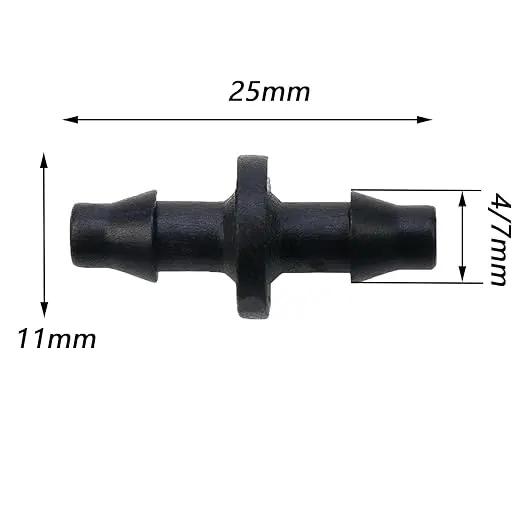 Dnyta 100pcs Barb Fittings PVC for 1/4 Inch Irrigation Tubing Drip Irrigation Barb Fittings Irrigation Tubing Connector Drip Irrigation Barbed Coupling for Plant Drip or Yard Spray Irrigation by GreenHaven Gardens