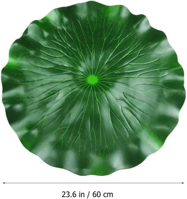 GANAZONO Simulated Lotus Leaf Lily Pads for Ponds Floating Water Lily Pads biryani Masala Plastic Pond Aquarium Lifelike Leaves Lotus Leaves Fake Blue eva Artificial Leaf Branch by GreenHaven Gardens