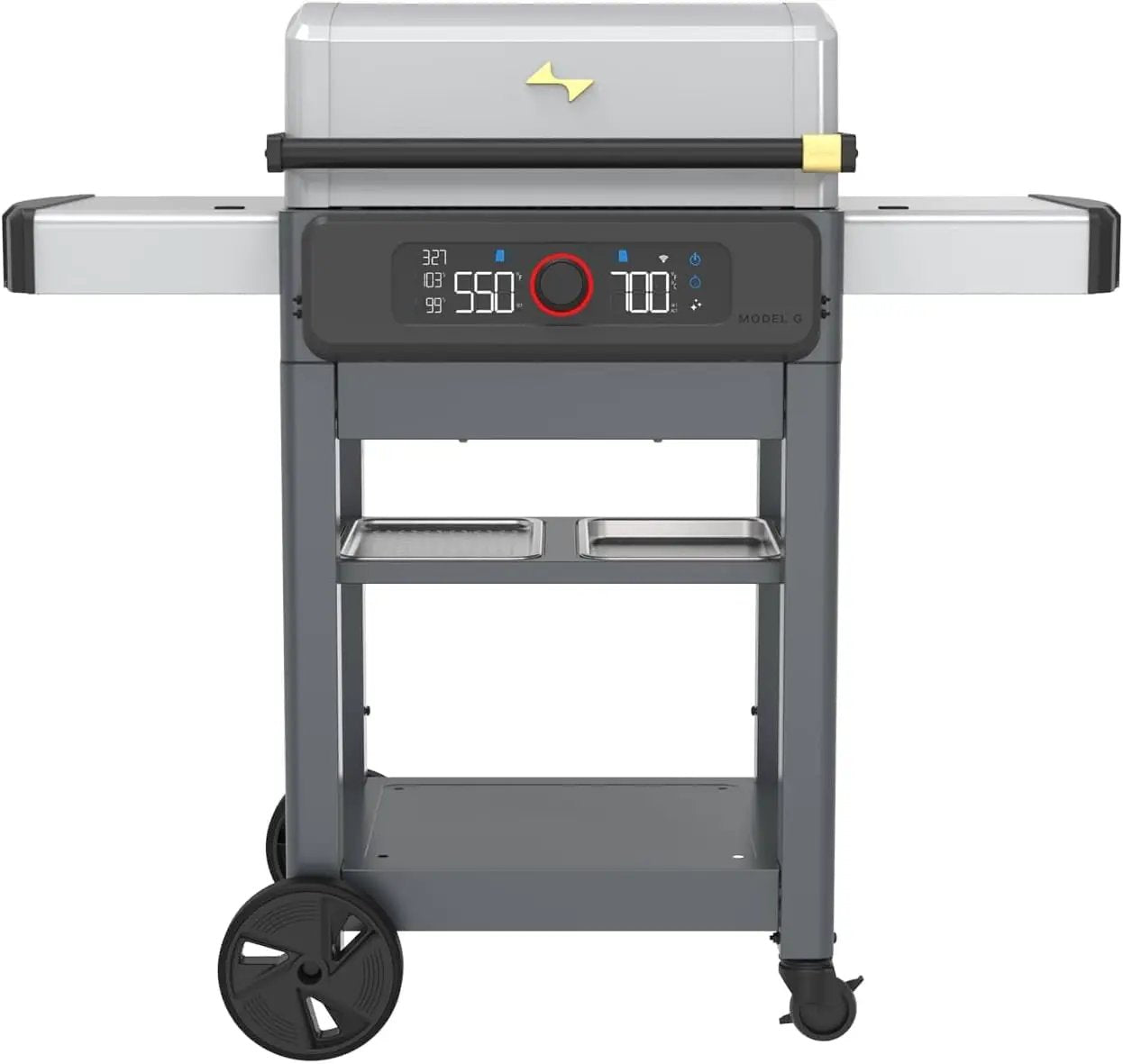 Current® Model G Dual Zone Grill, Smart Electric Outdoor Grill with 200°F to 700°F Range for Searing & Roasting, Digital Precision, Independent Heat Zones, Apartment-Friendly & Weather-Resistant by GreenHaven Gardens