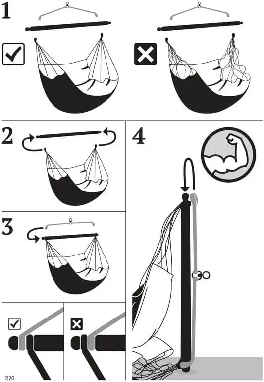 LA SIESTA® - XL King Domingo Hammock Swing Chair & CasaMount - Weather & Tear Resistant Hanging Chair - Outdoor Indoor Hammock Chair w/Suspension Kit for Walls Ceilings Square Beams - Marine by GreenHaven Gardens
