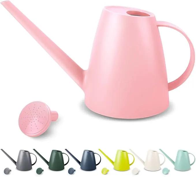 Watering Can for Indoor Plants, Small Watering Cans for House Plant Garden Flower, Long Spout Water Can for Outdoor Watering Plants 1. 8L 1/2 Gallon (Pink) by GreenHaven Gardens