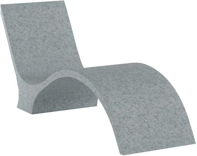 Ledge Lounger- Signature Chaise Deep - Inside Pool & Sun Shelf Lounge Chair - Designed for Deep Shelves 10”-15” - Compatible with All Pool Types - Poolside & Sun Deck Tanning - Set of 2 - Granite Gray by GreenHaven Gardens